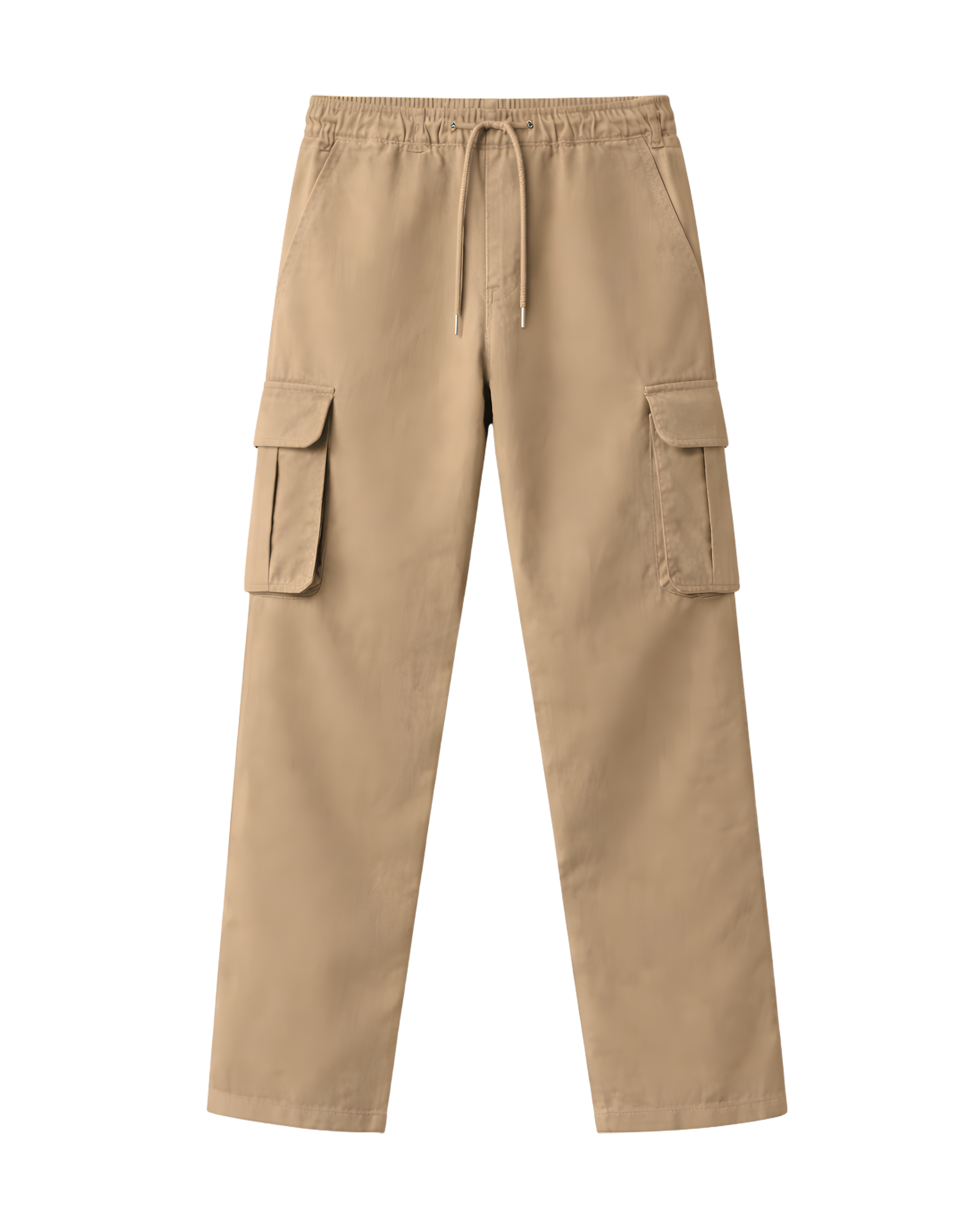 Men’s Beige Utility Cargo Trousers